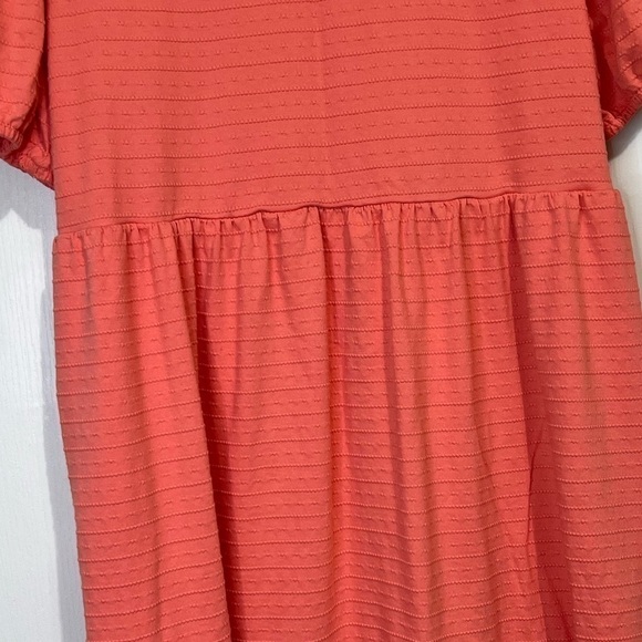 LOFT Puff Sleeve Flounce Swing Dress size L - Picture 15 of 16